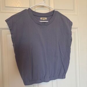 Madewell Slate Blue Muscle Tee